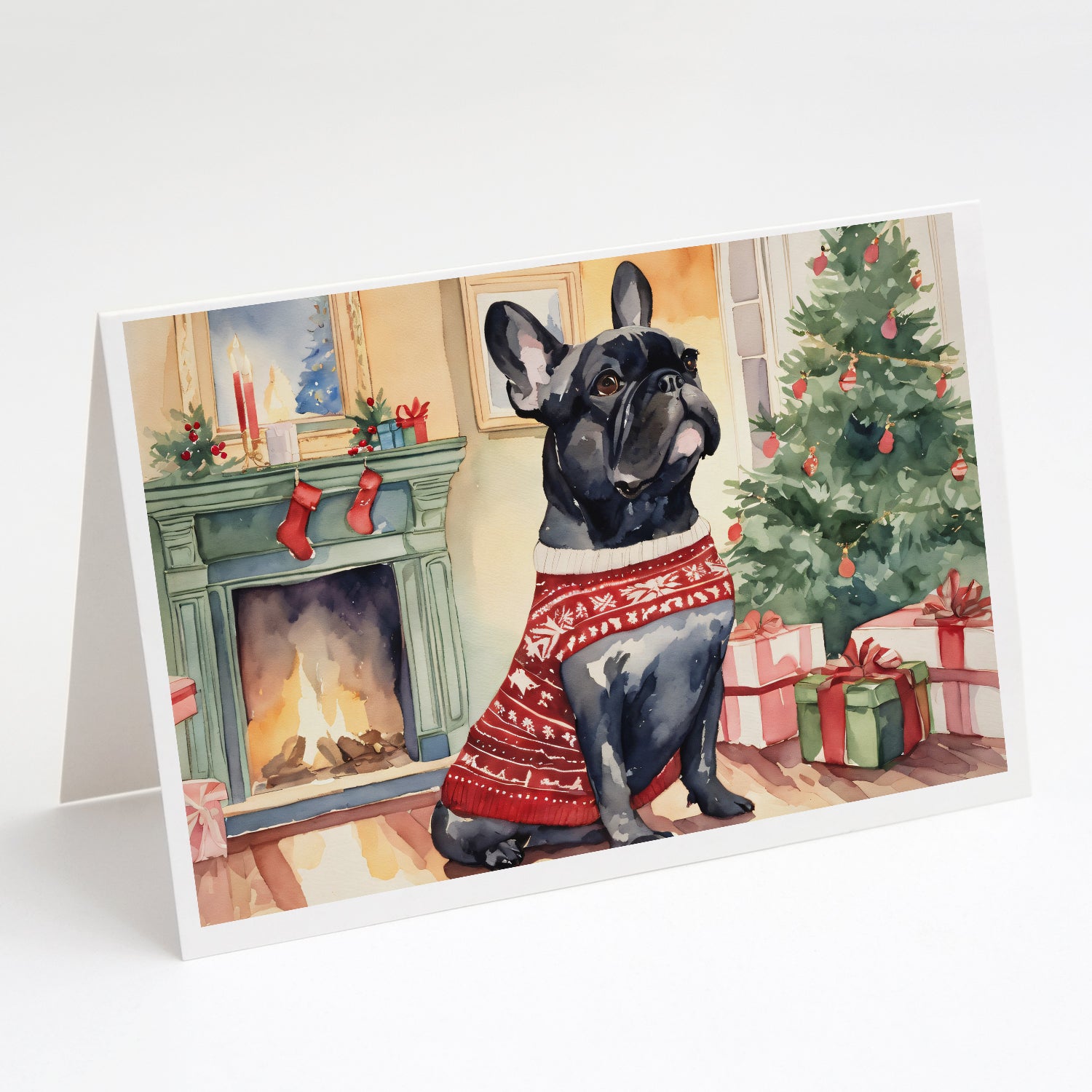 Buy this French Bulldog Christmas Greeting Cards Pack of 8