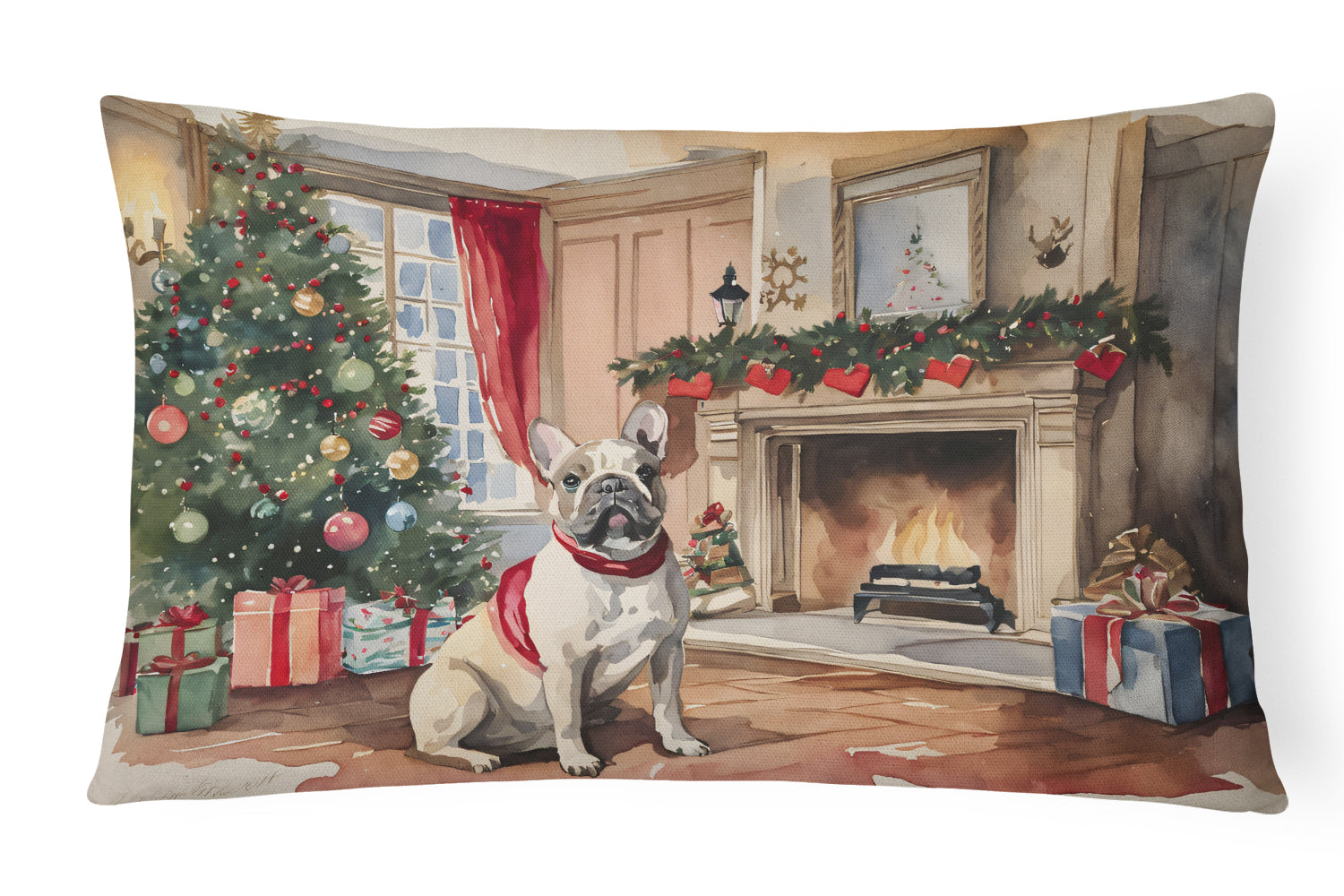 Buy this French Bulldog Christmas Throw Pillow