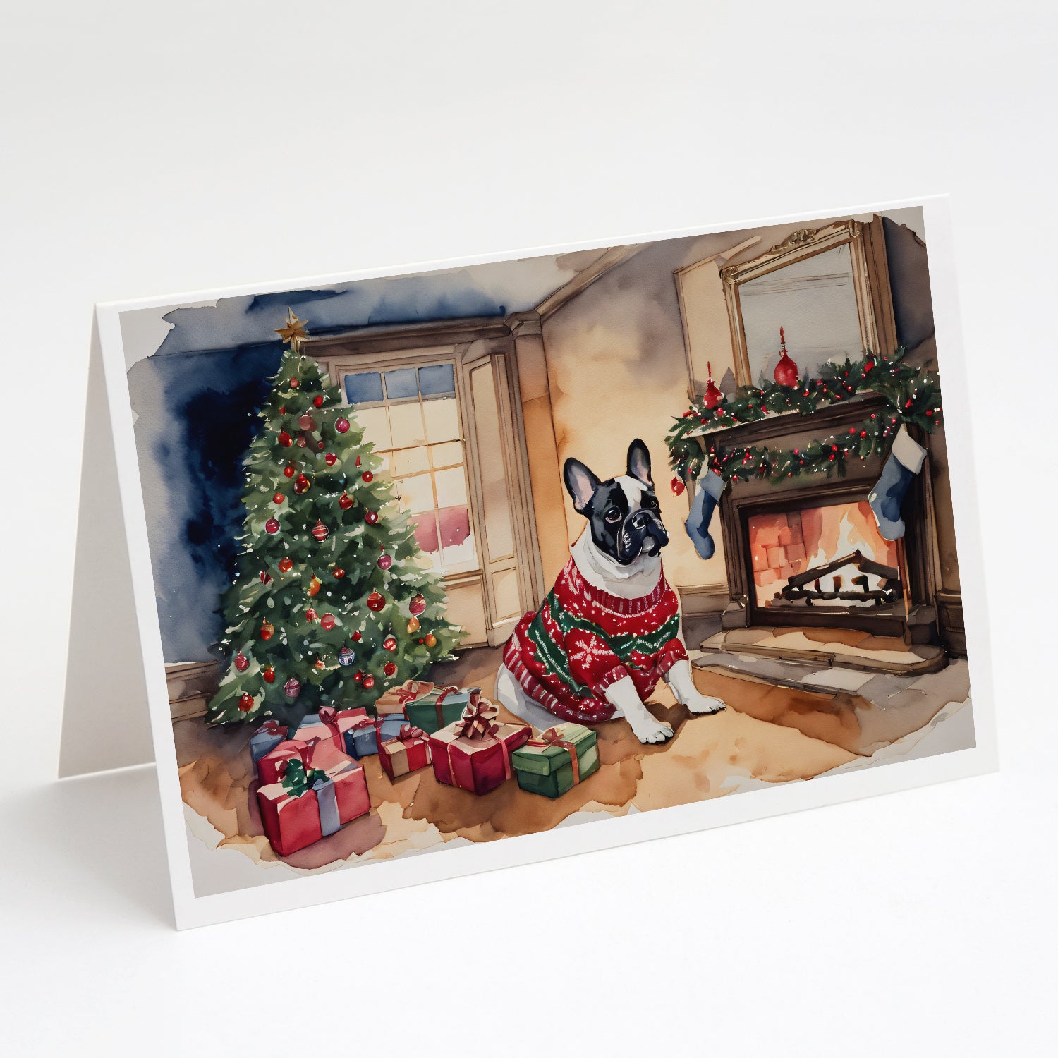 Buy this French Bulldog Christmas Greeting Cards Pack of 8