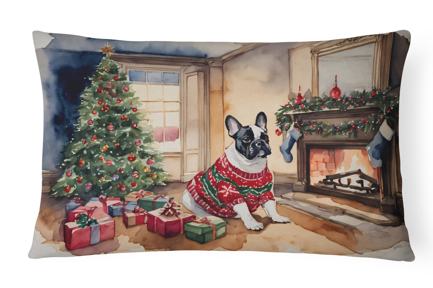 Buy this French Bulldog Christmas Throw Pillow