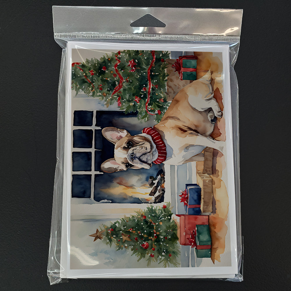 French Bulldog Christmas Greeting Cards Pack of 8