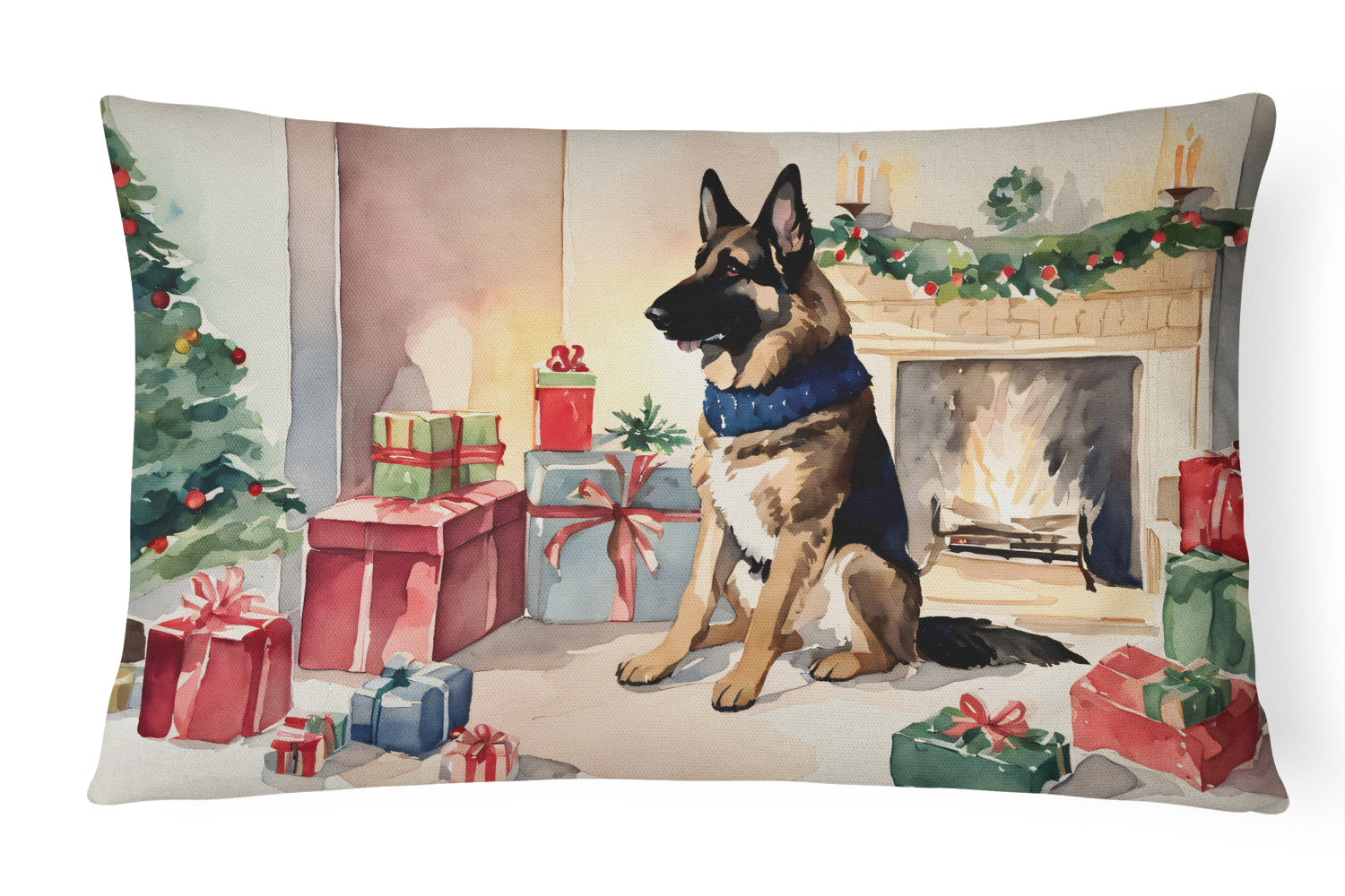 Buy this German Shepherd Christmas Throw Pillow