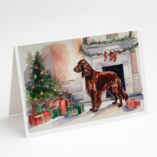 Buy this Irish Setter Christmas Greeting Cards Pack of 8