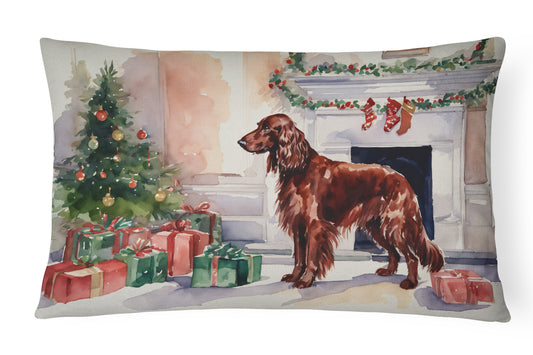 Buy this Irish Setter Christmas Throw Pillow