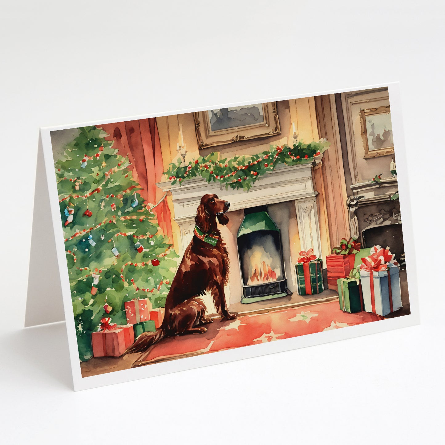 Buy this Irish Setter Christmas Greeting Cards Pack of 8