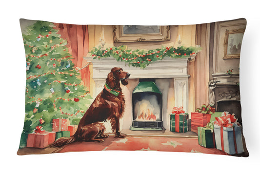 Buy this Irish Setter Christmas Throw Pillow