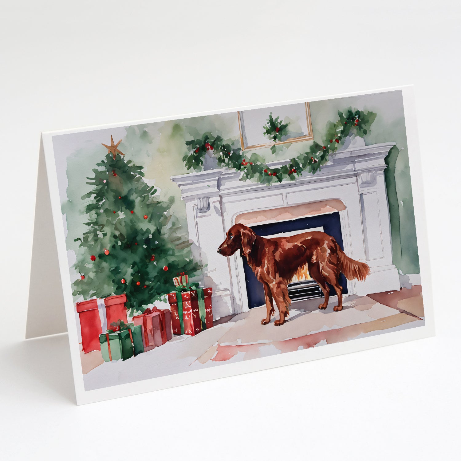 Buy this Irish Setter Christmas Greeting Cards Pack of 8