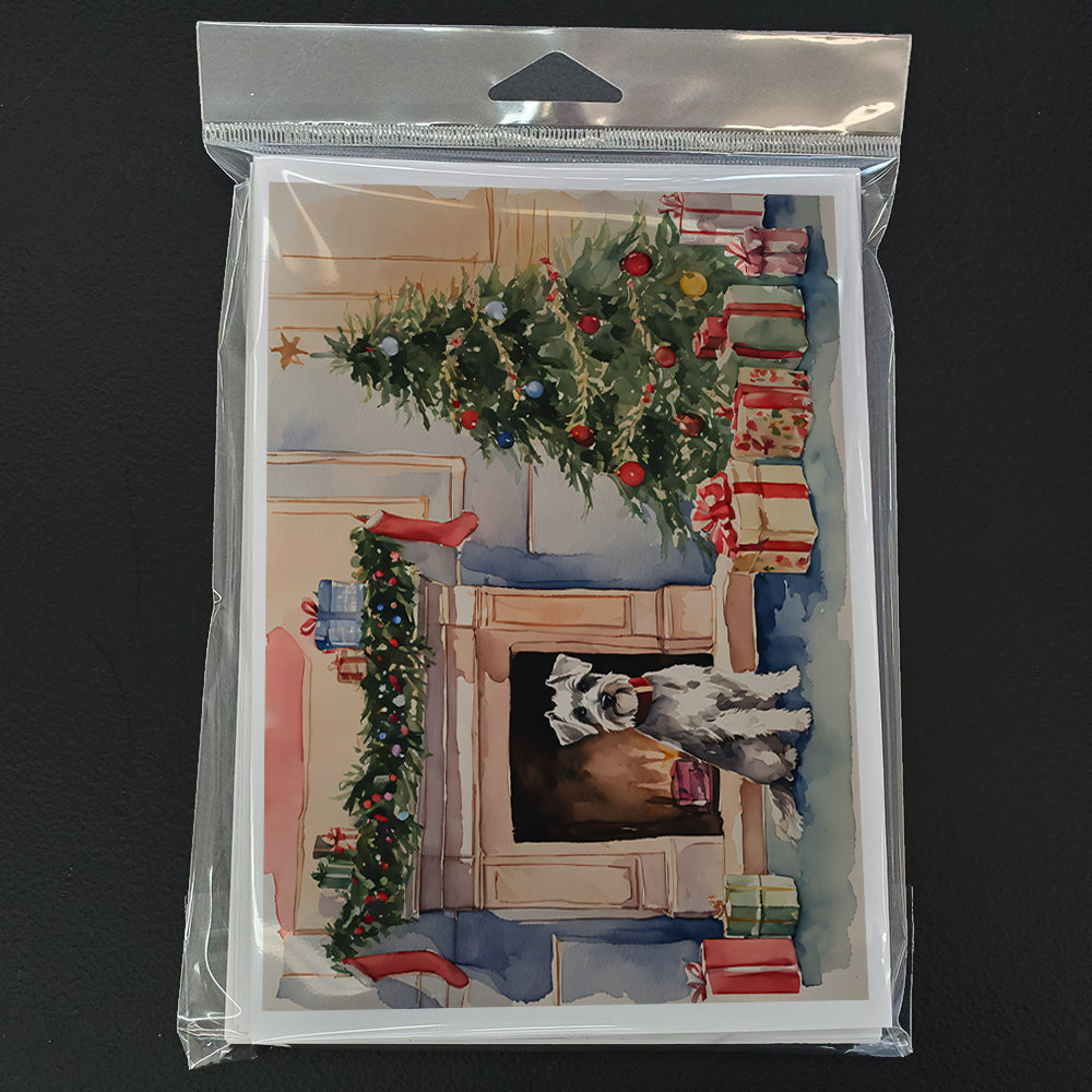 Schnauzer Christmas Greeting Cards Pack of 8