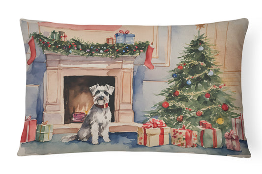 Buy this Schnauzer Christmas Throw Pillow