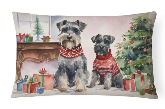 Buy this Schnauzer Christmas Throw Pillow