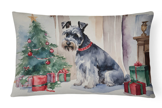 Buy this Schnauzer Christmas Throw Pillow