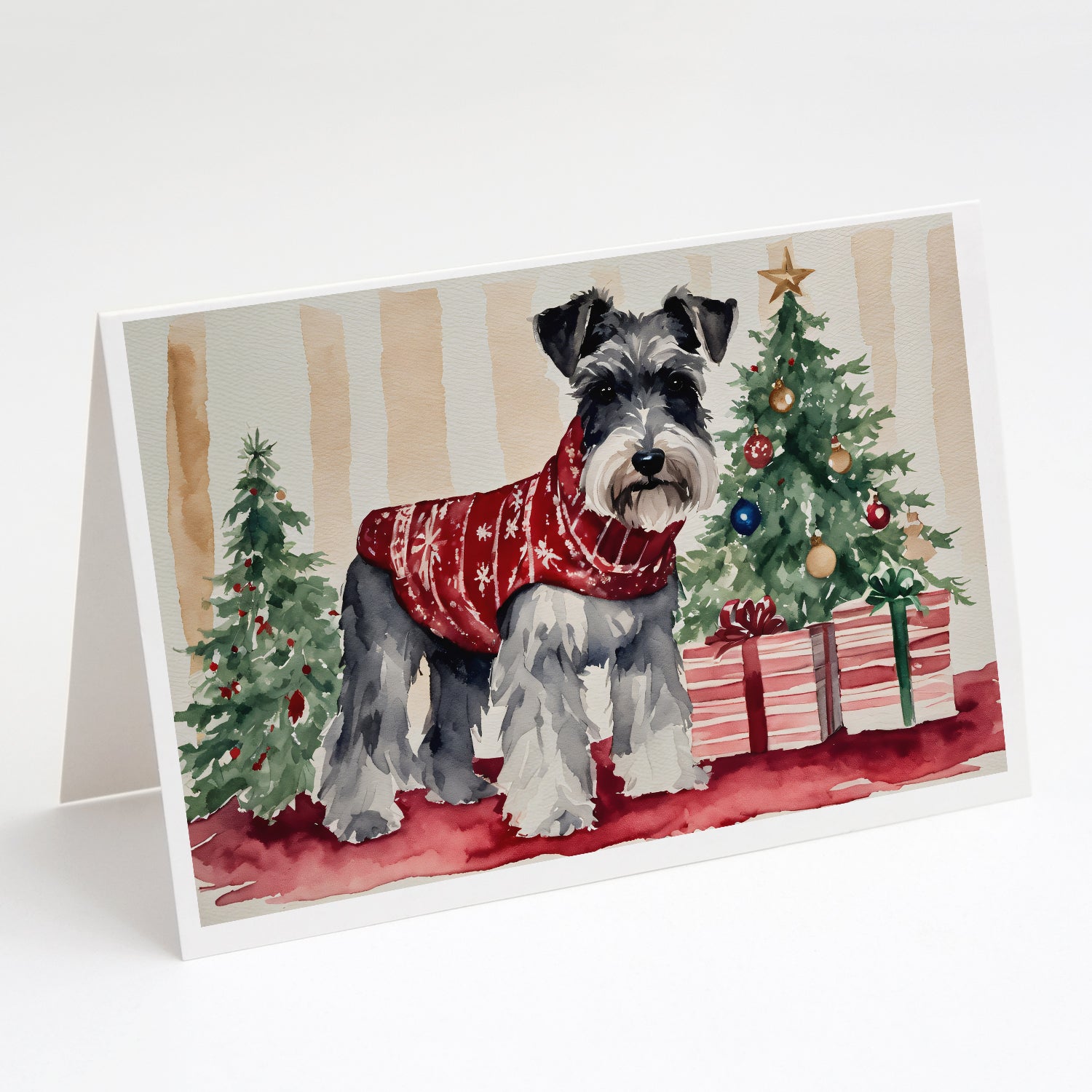 Buy this Schnauzer Christmas Greeting Cards Pack of 8