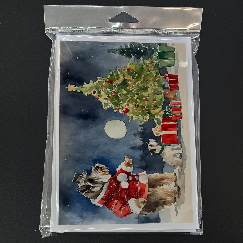 Schnauzer Christmas Greeting Cards Pack of 8