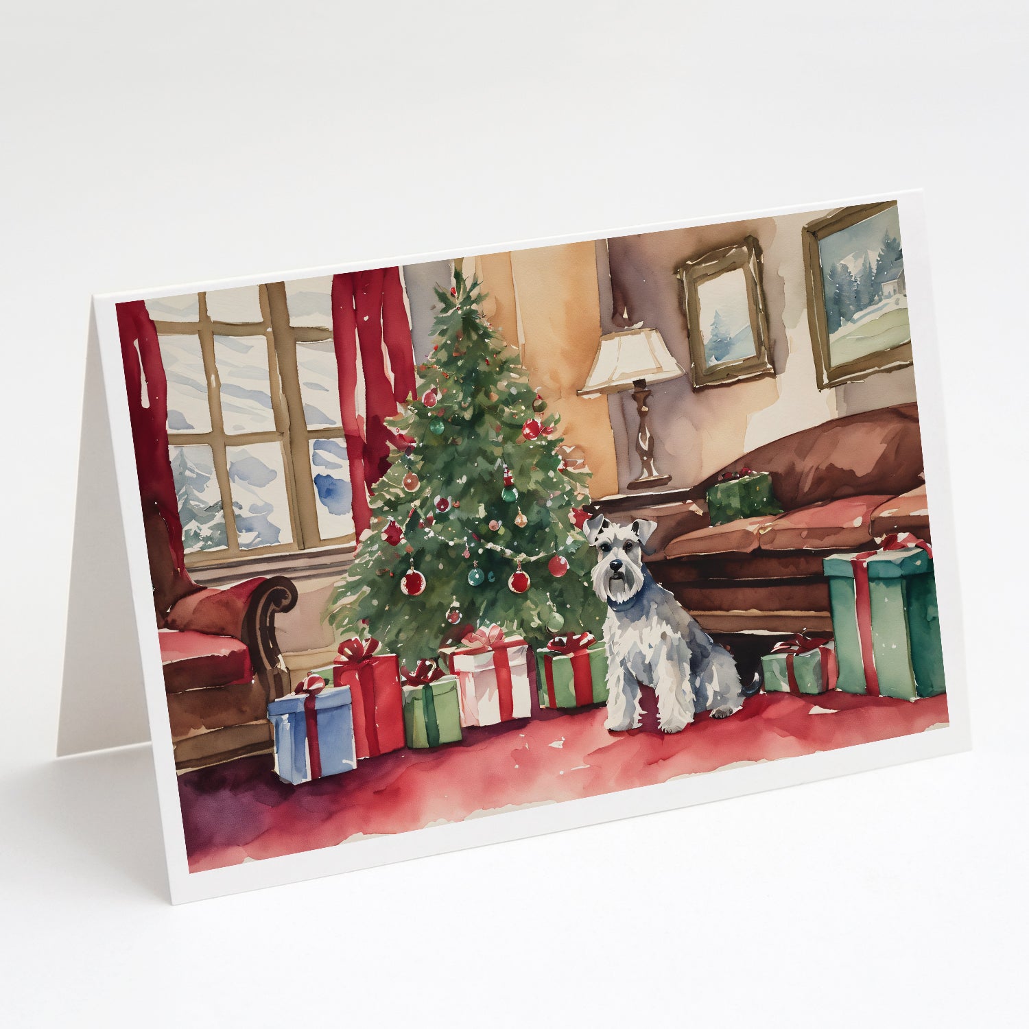 Buy this Schnauzer Christmas Greeting Cards Pack of 8