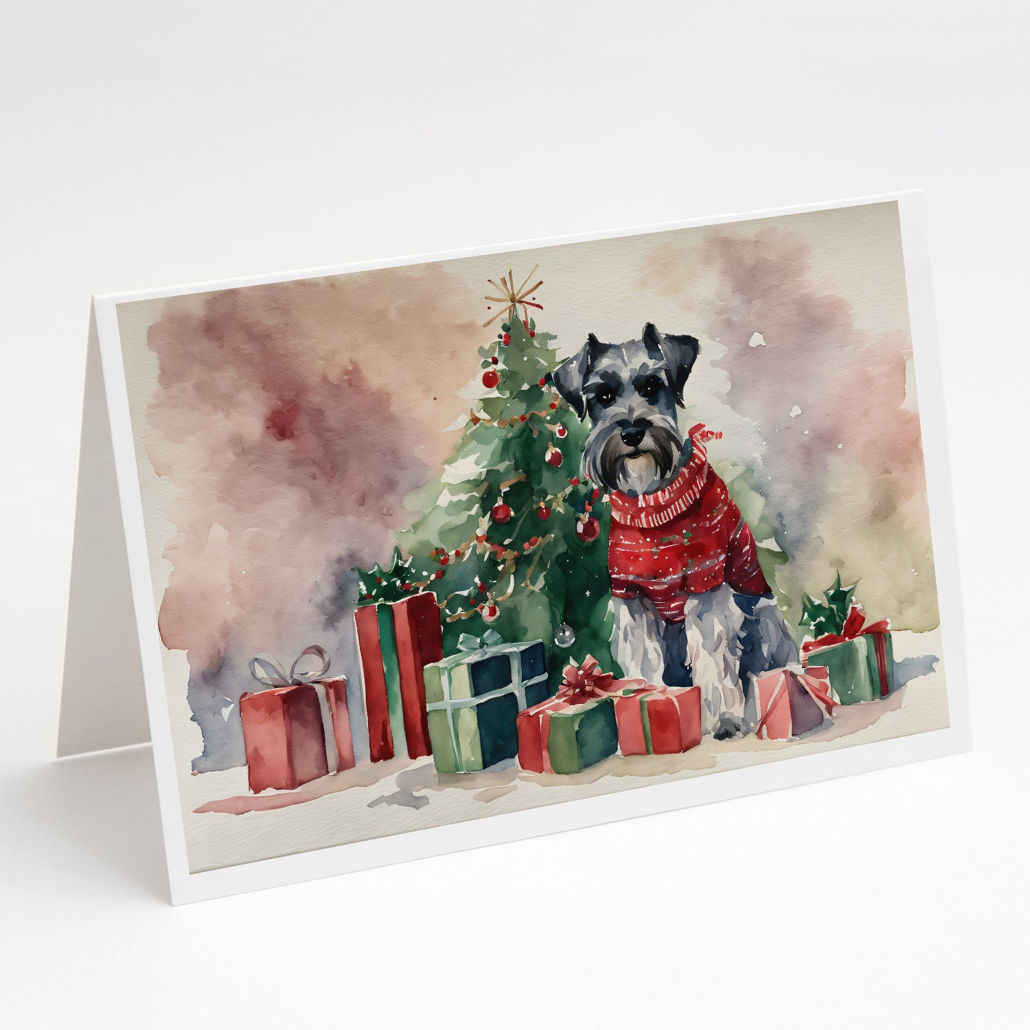 Buy this Schnauzer Christmas Greeting Cards Pack of 8