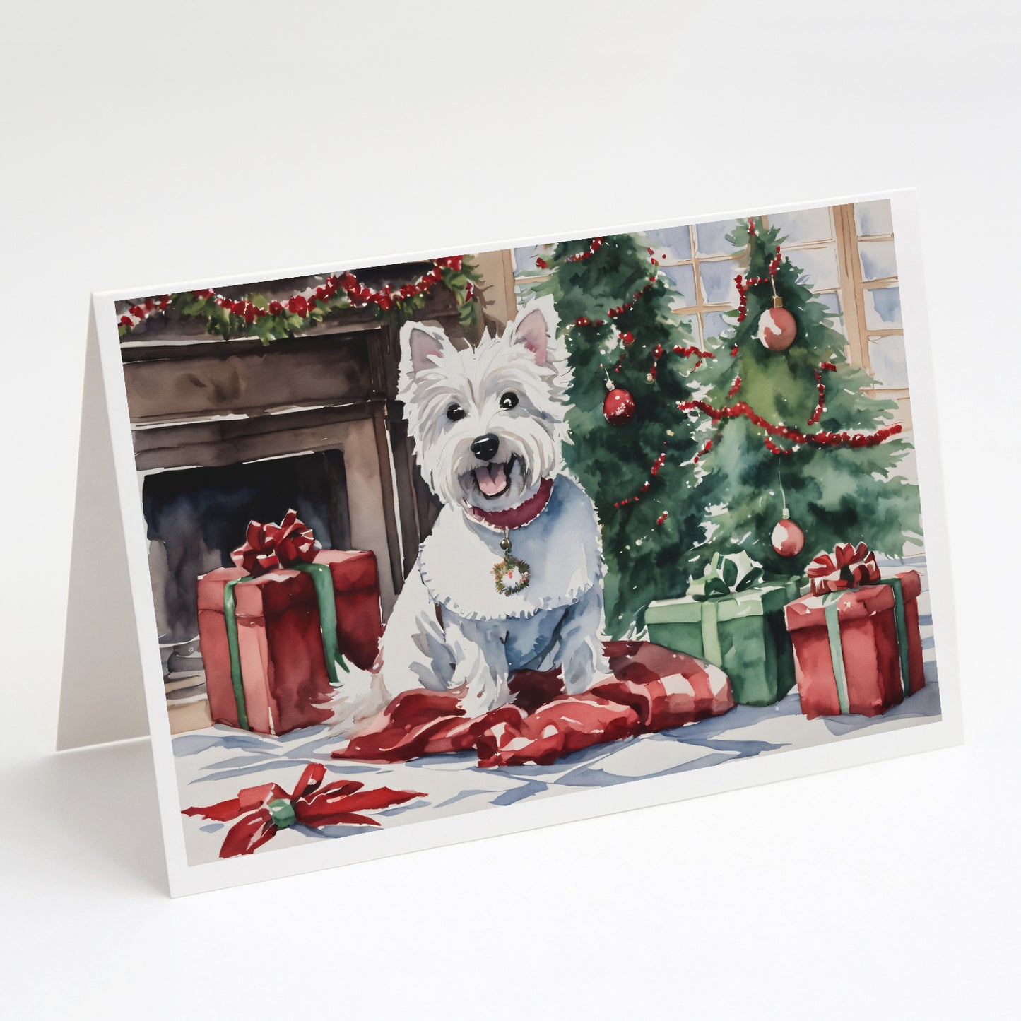 Buy this Westie Christmas Greeting Cards Pack of 8