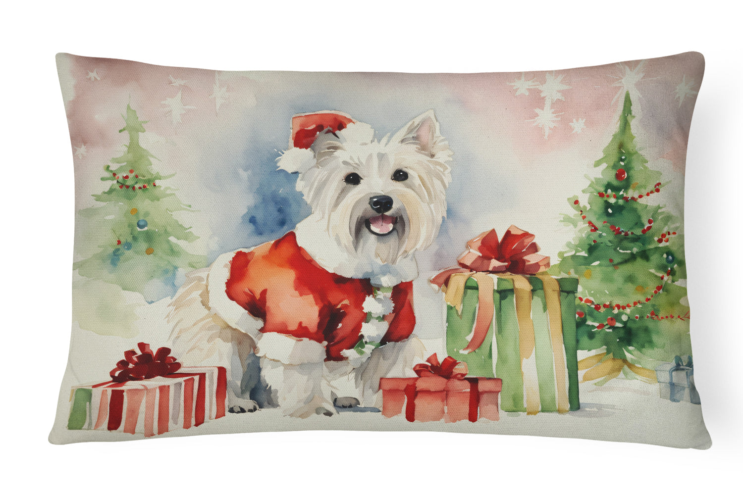 Buy this Westie Christmas Throw Pillow