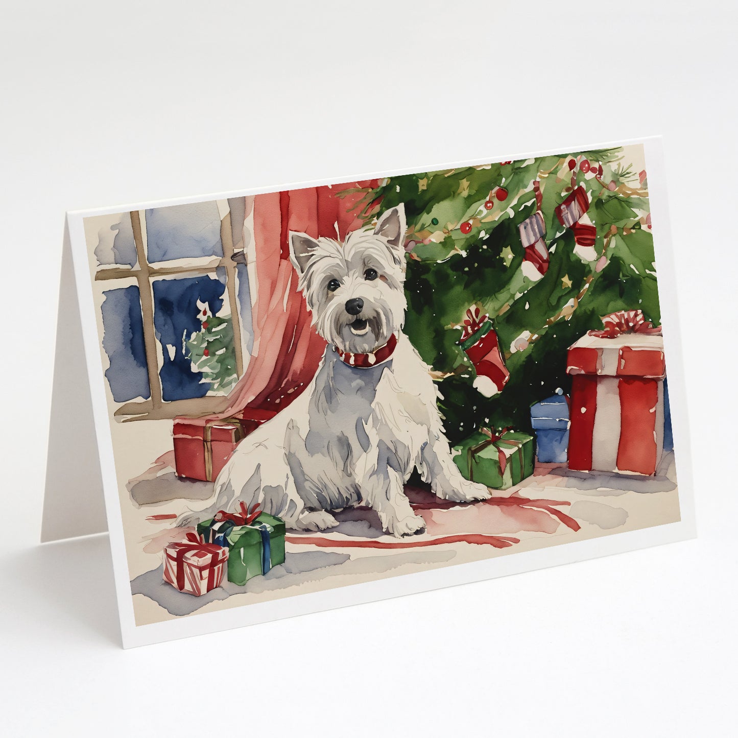 Buy this Westie Christmas Greeting Cards Pack of 8