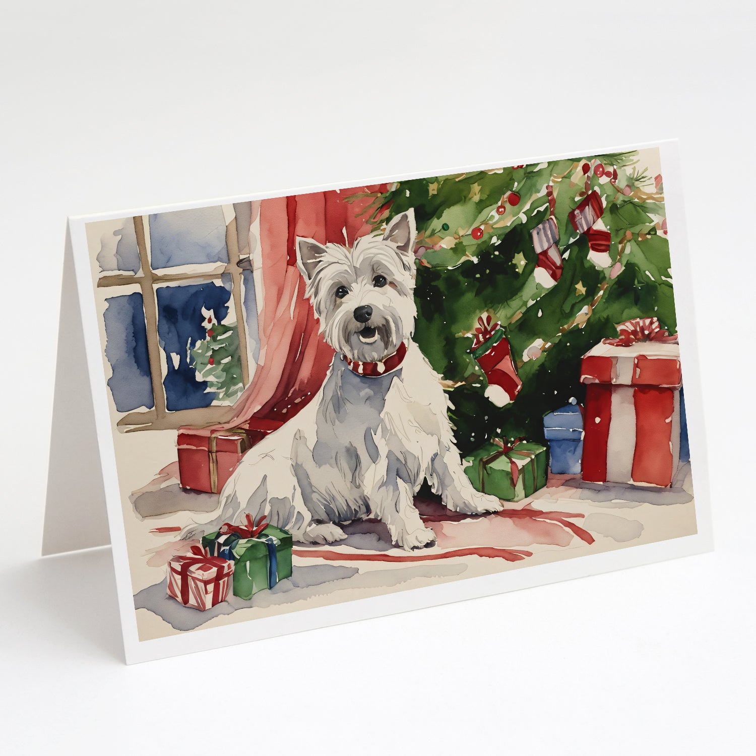 Buy this Westie Christmas Greeting Cards Pack of 8