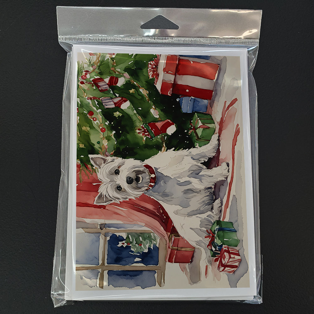 Westie Christmas Greeting Cards Pack of 8