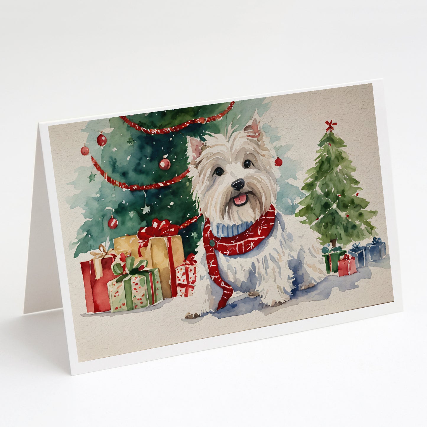 Buy this Westie Christmas Greeting Cards Pack of 8
