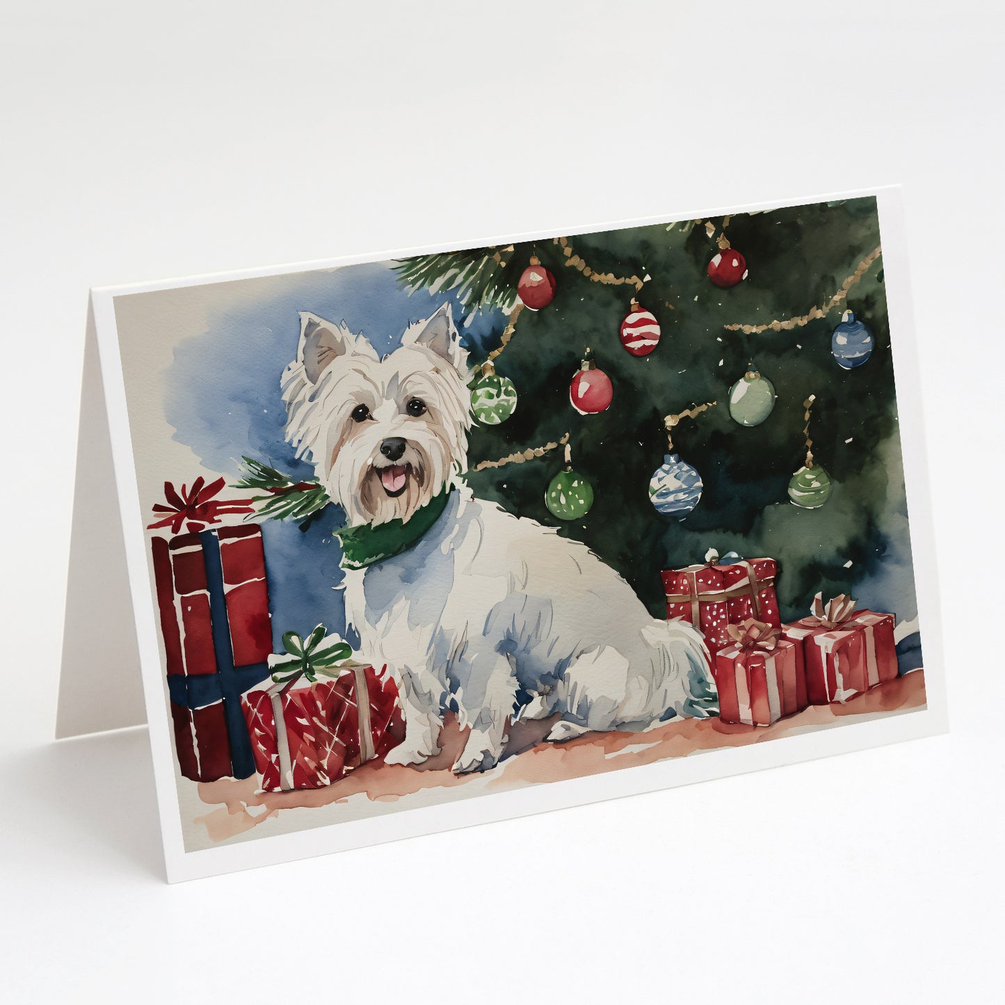 Buy this Westie Christmas Greeting Cards Pack of 8