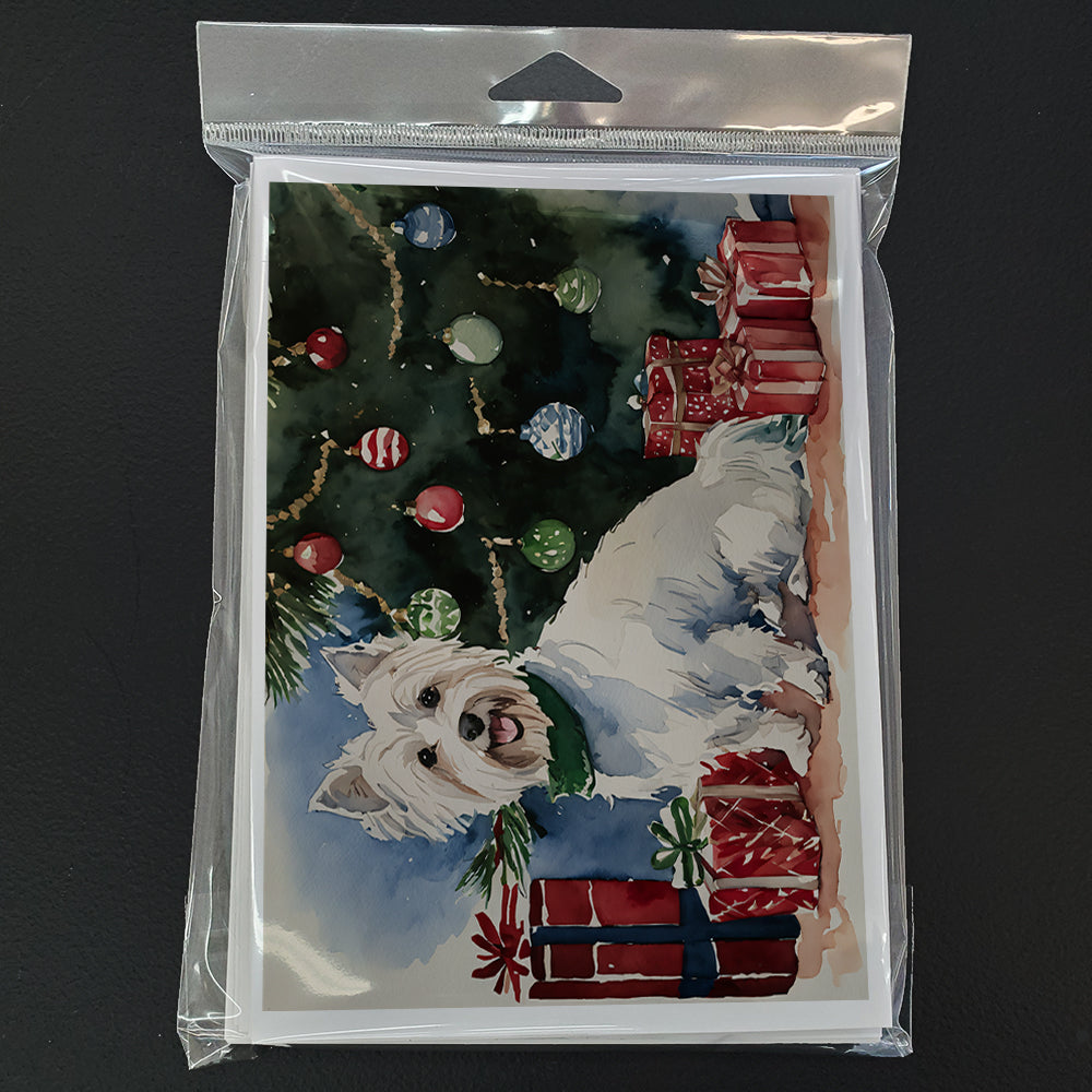 Westie Christmas Greeting Cards Pack of 8