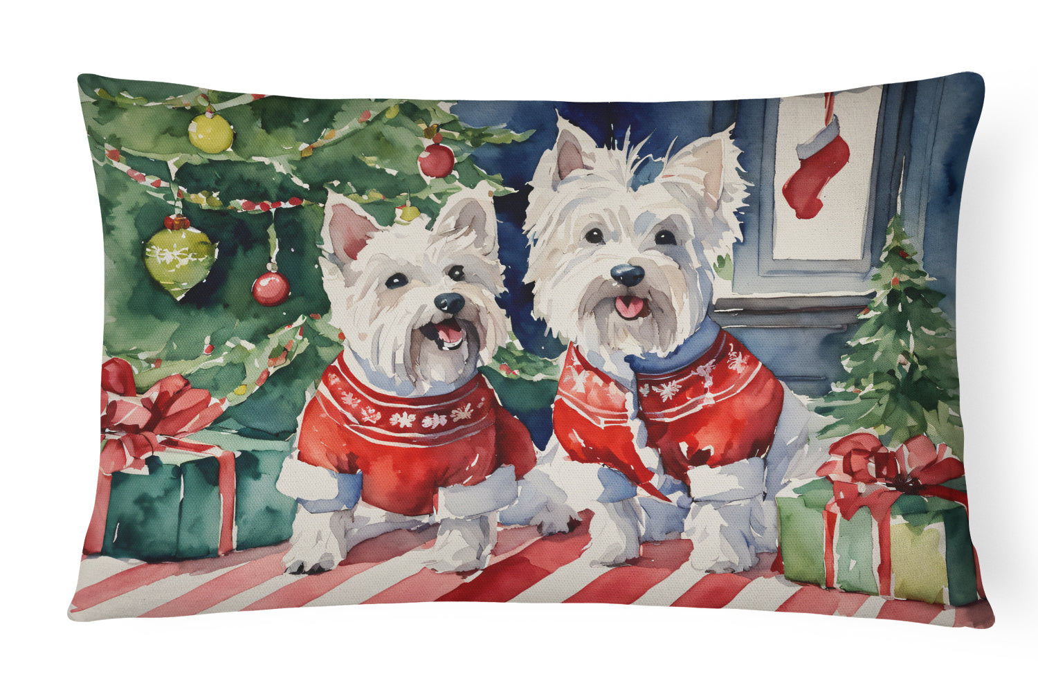 Buy this Westie Christmas Throw Pillow