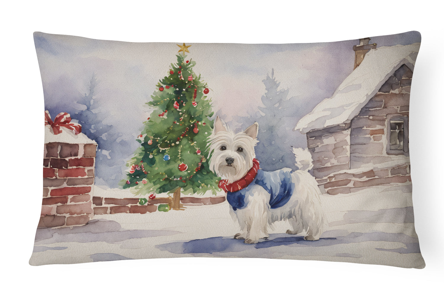 Buy this Westie Christmas Throw Pillow