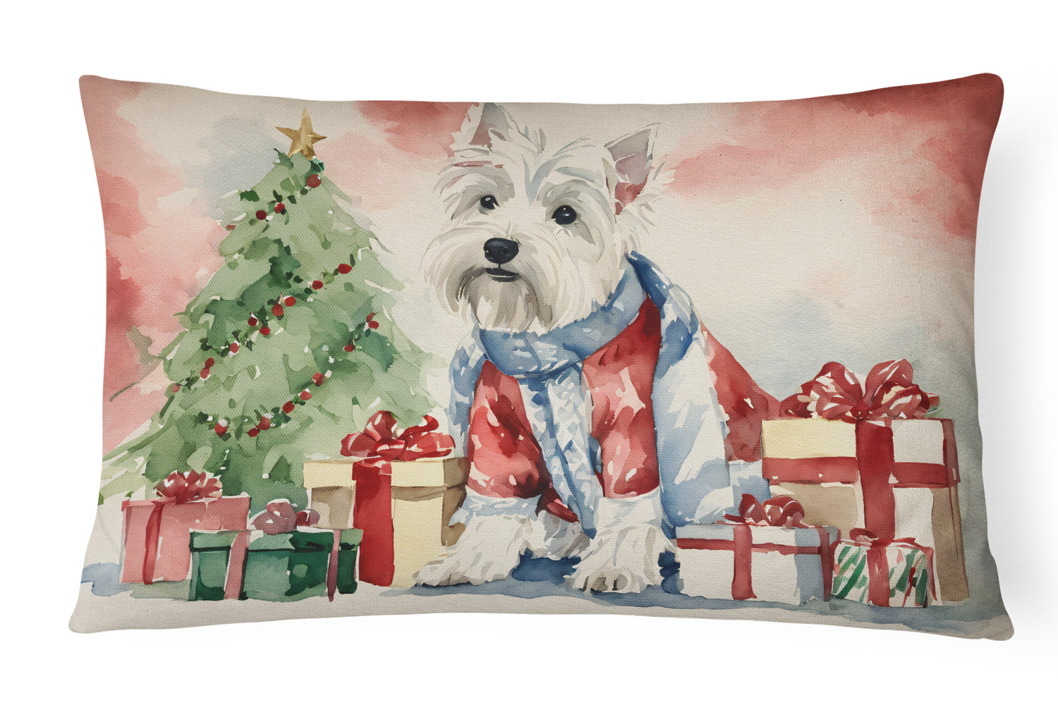 Buy this Westie Christmas Throw Pillow