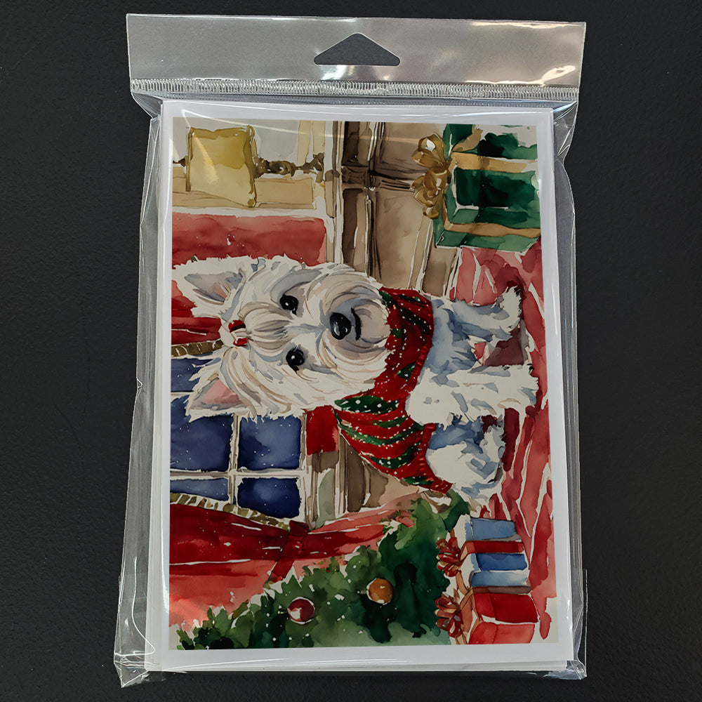 Westie Christmas Greeting Cards Pack of 8
