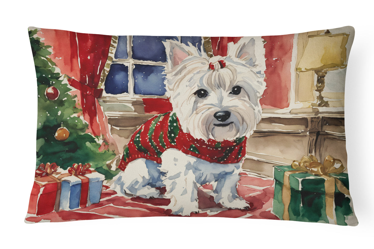 Buy this Westie Christmas Throw Pillow