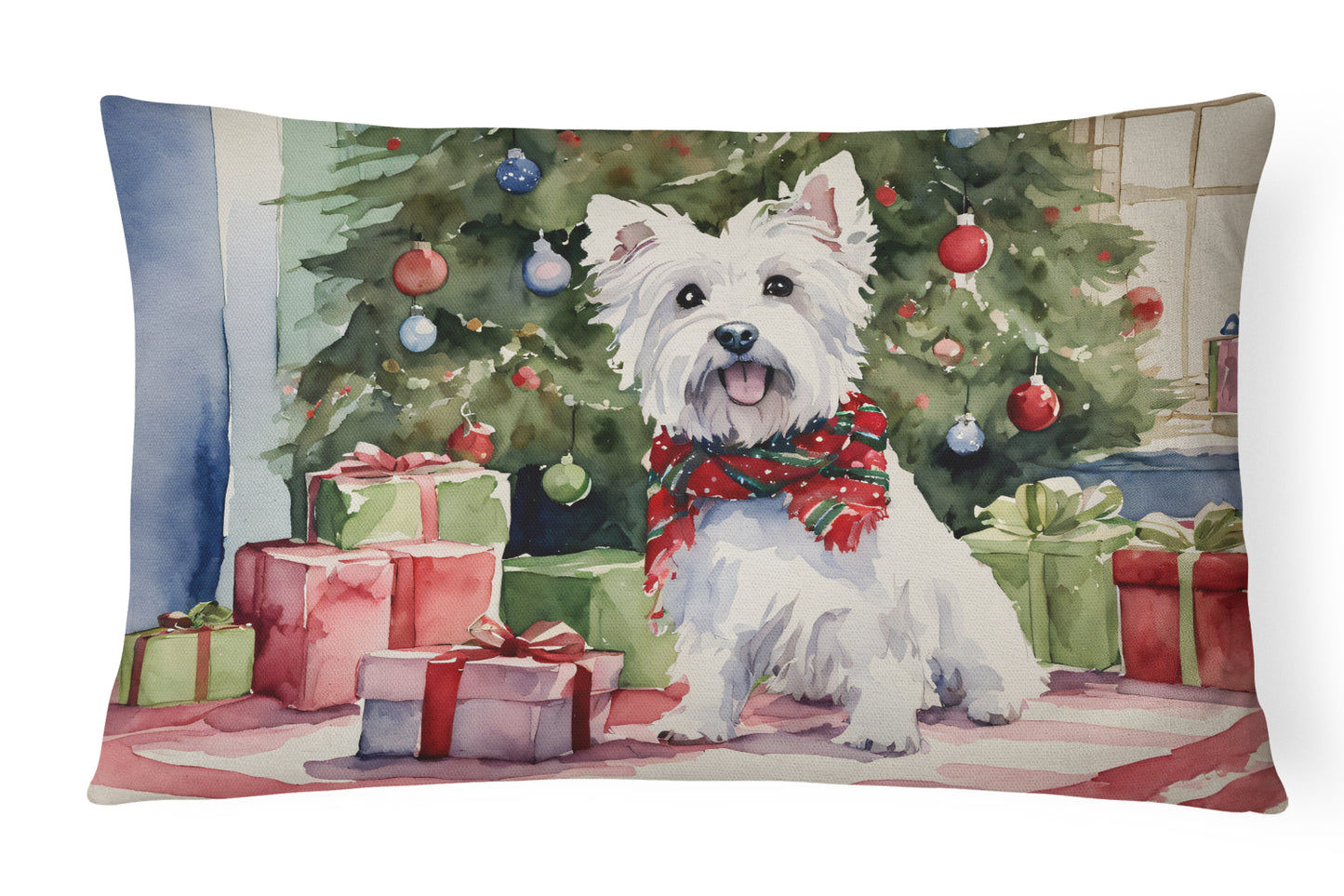 Buy this Westie Christmas Throw Pillow