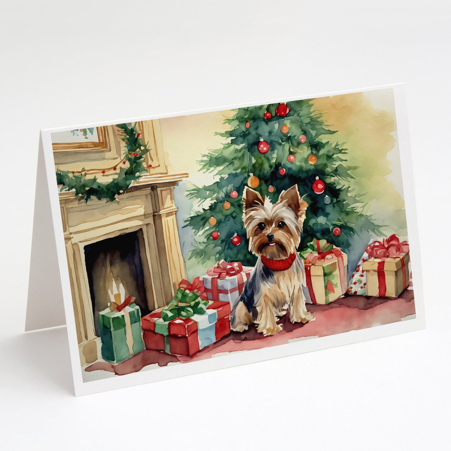 Buy this Yorkie Christmas Greeting Cards Pack of 8