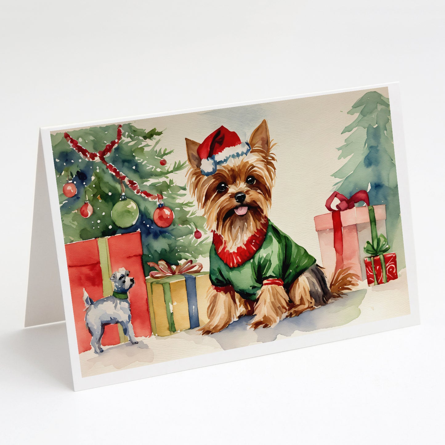 Buy this Yorkie Christmas Greeting Cards Pack of 8