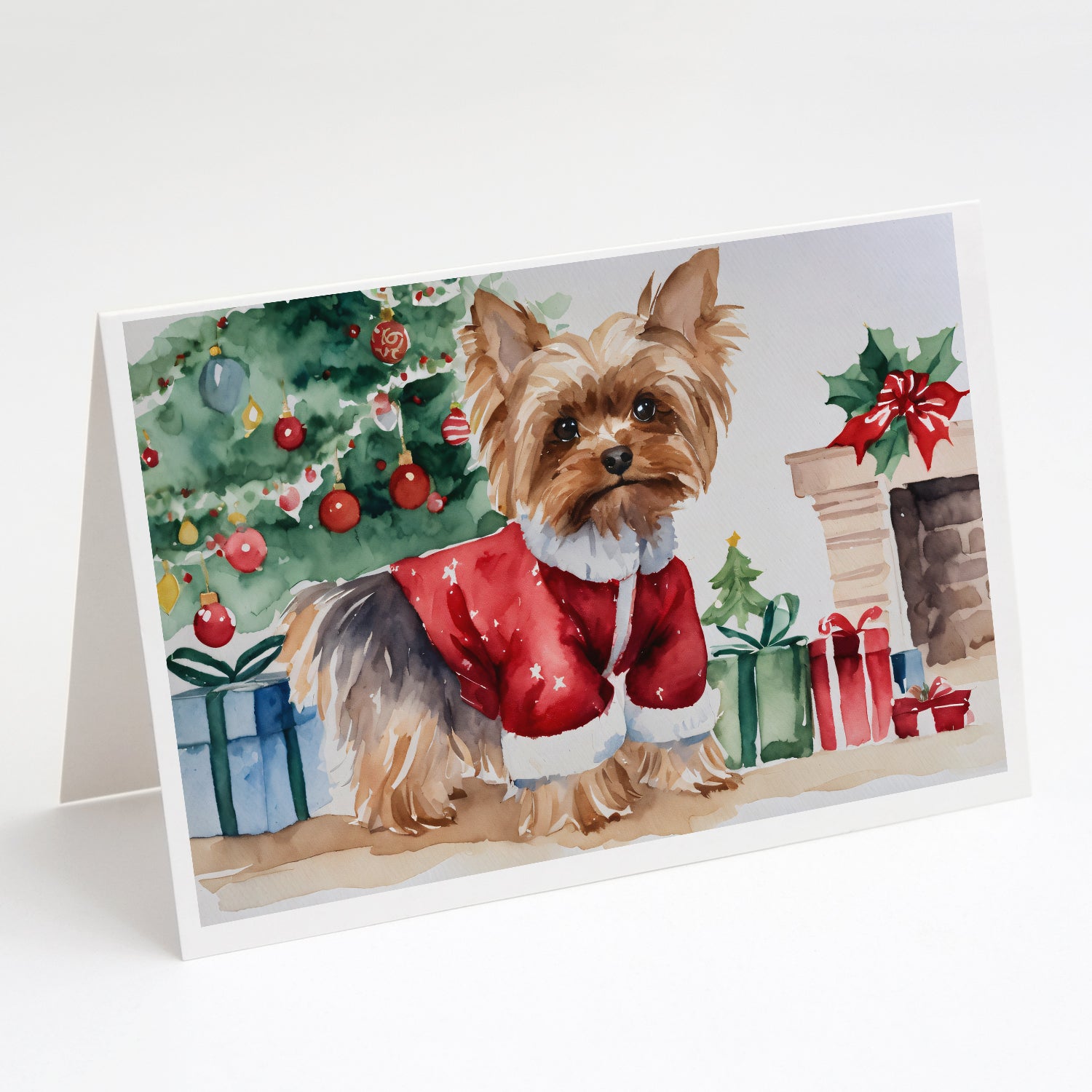 Buy this Yorkie Christmas Greeting Cards Pack of 8