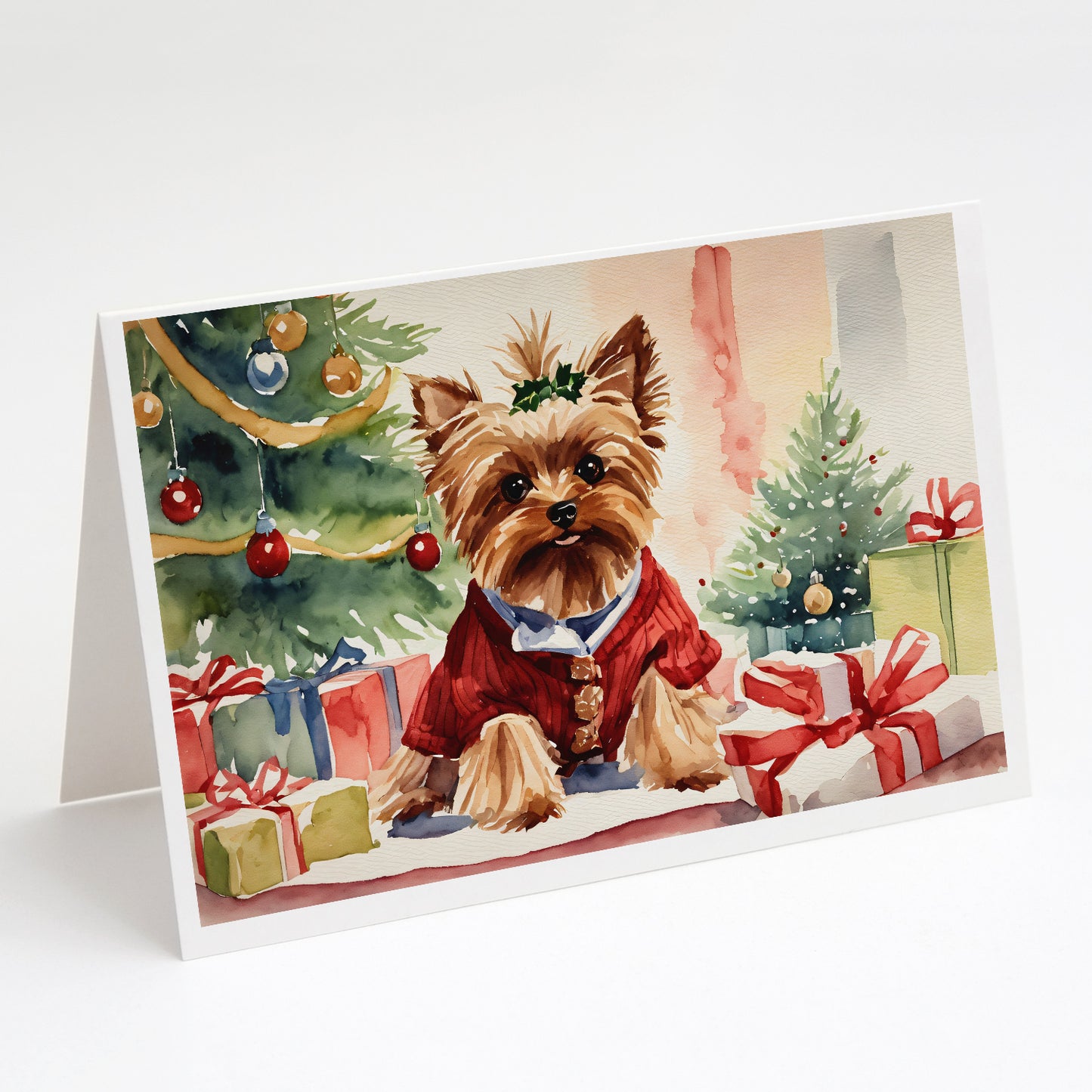 Buy this Yorkie Christmas Greeting Cards Pack of 8