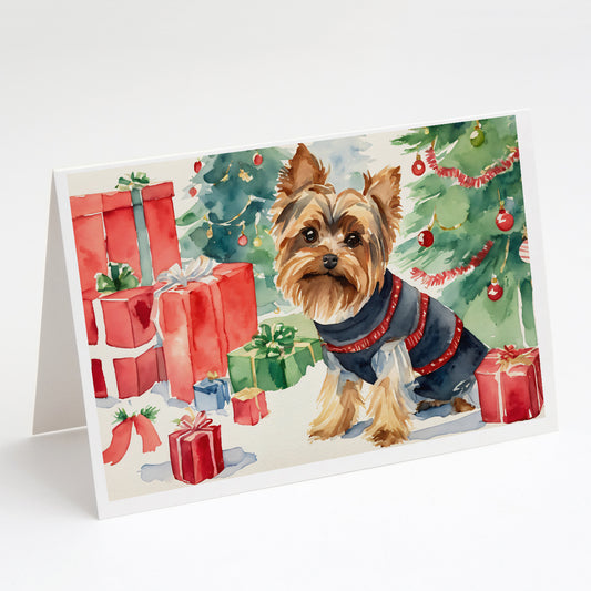 Buy this Yorkie Christmas Greeting Cards Pack of 8