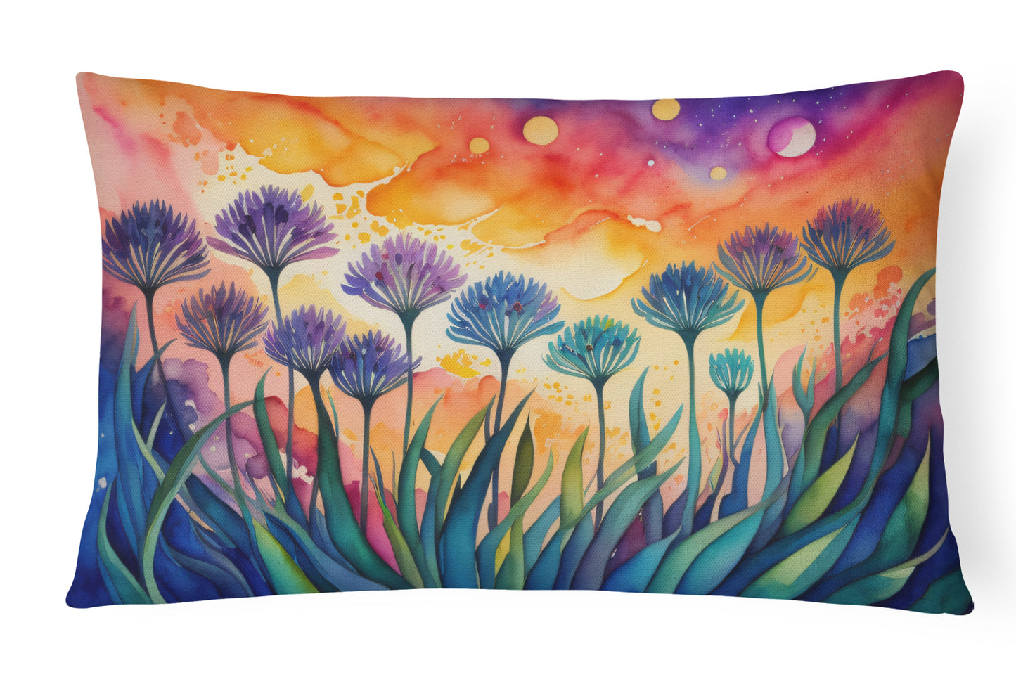 Buy this Agapanthus in Color Throw Pillow