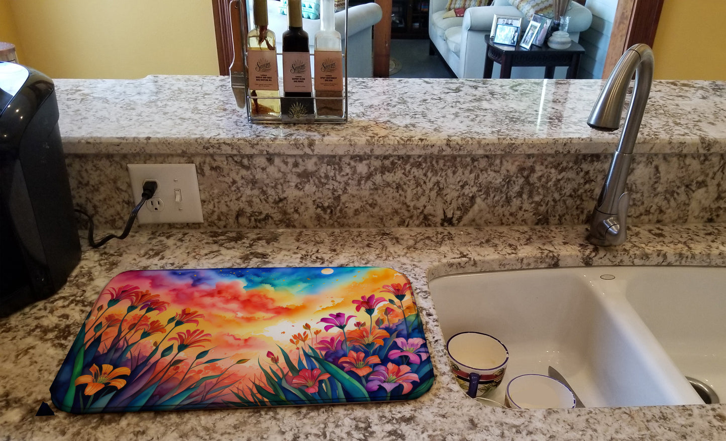 Alstroemerias in Color Dish Drying Mat
