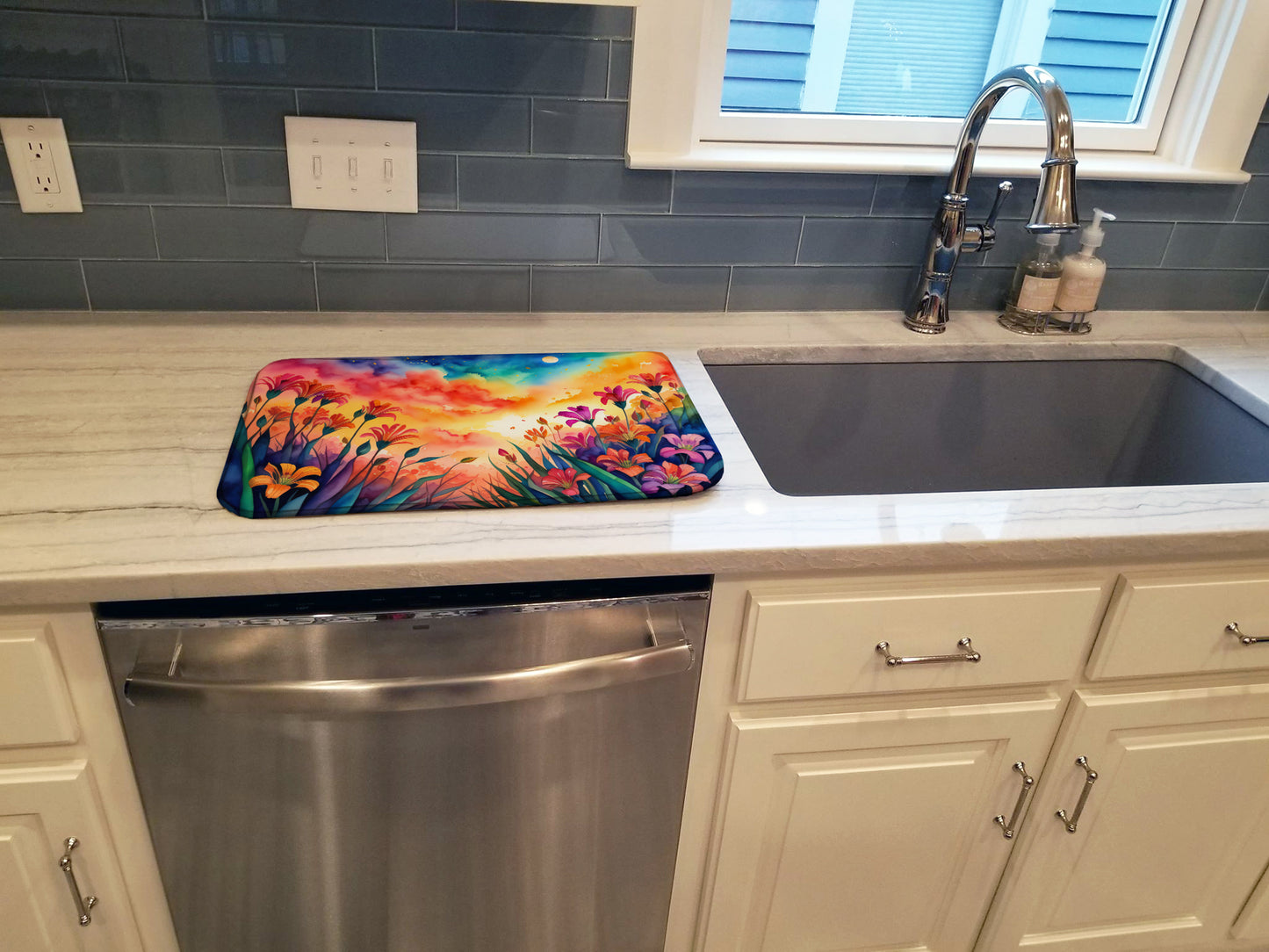Alstroemerias in Color Dish Drying Mat