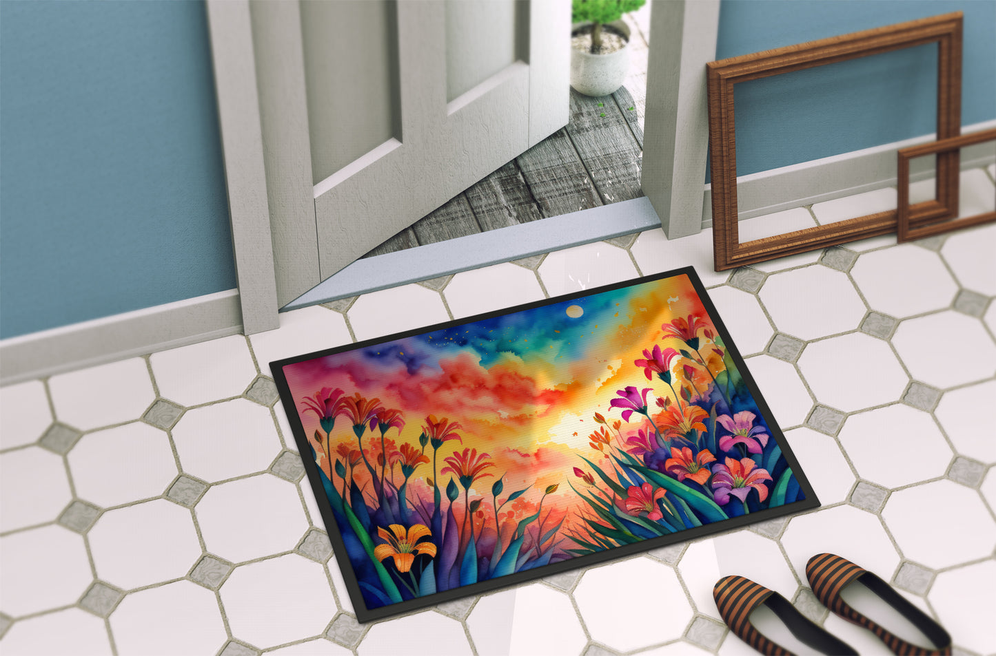 Alstroemerias in Color Doormat