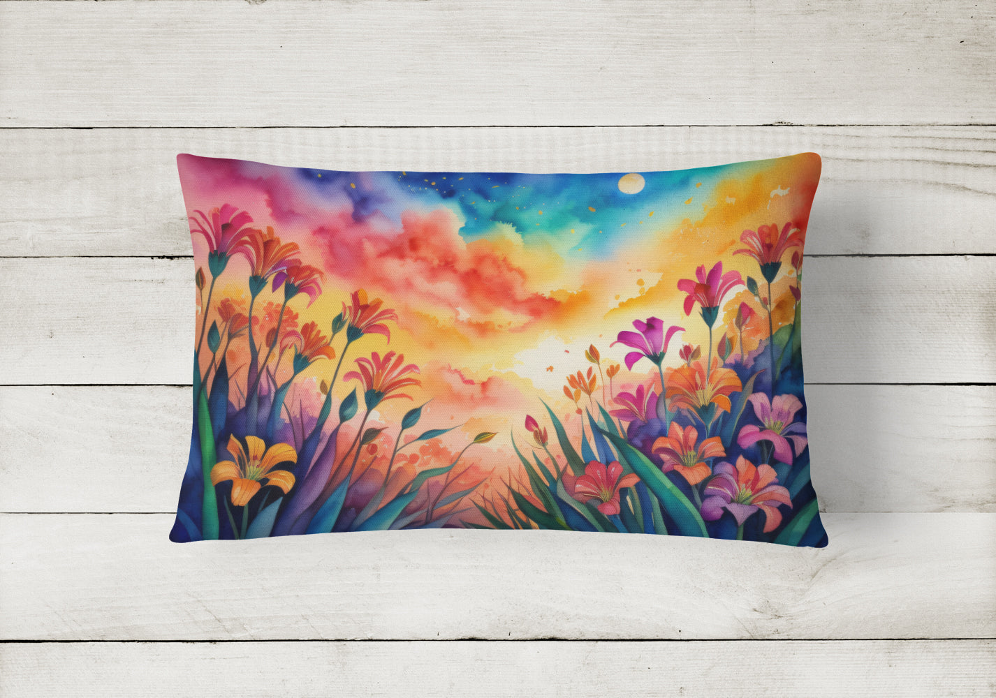 Alstroemerias in Color Throw Pillow