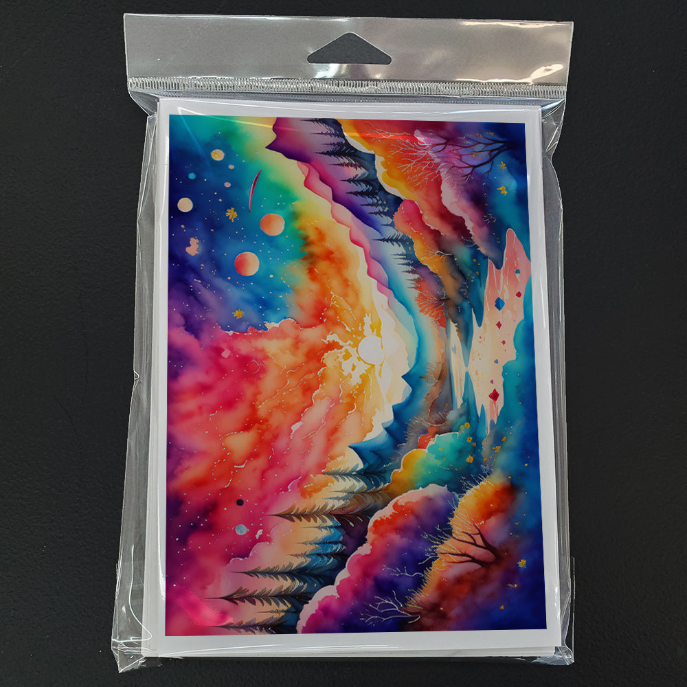 Amaranths in Color Greeting Cards Pack of 8