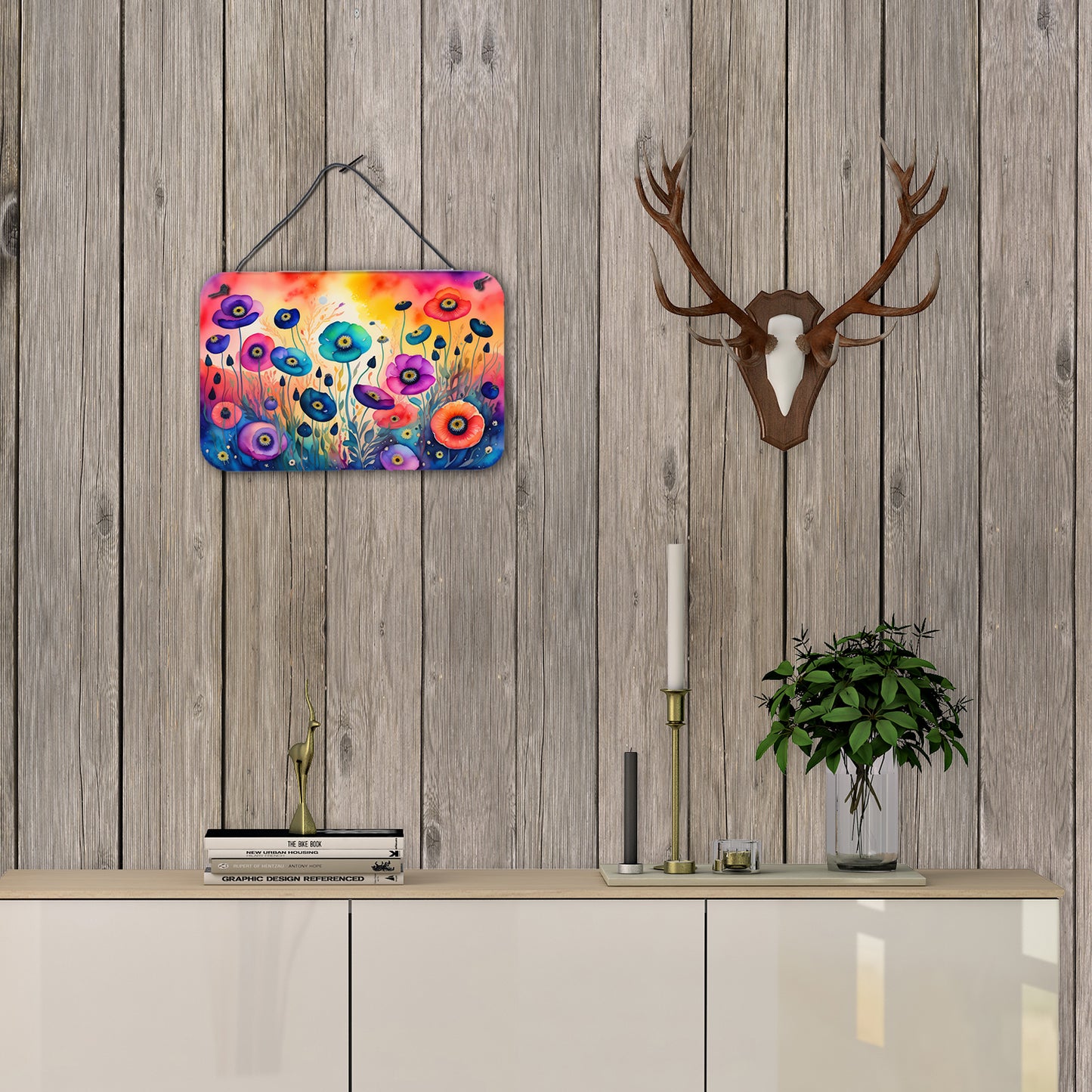 Anemones in Color Wall or Door Hanging Prints