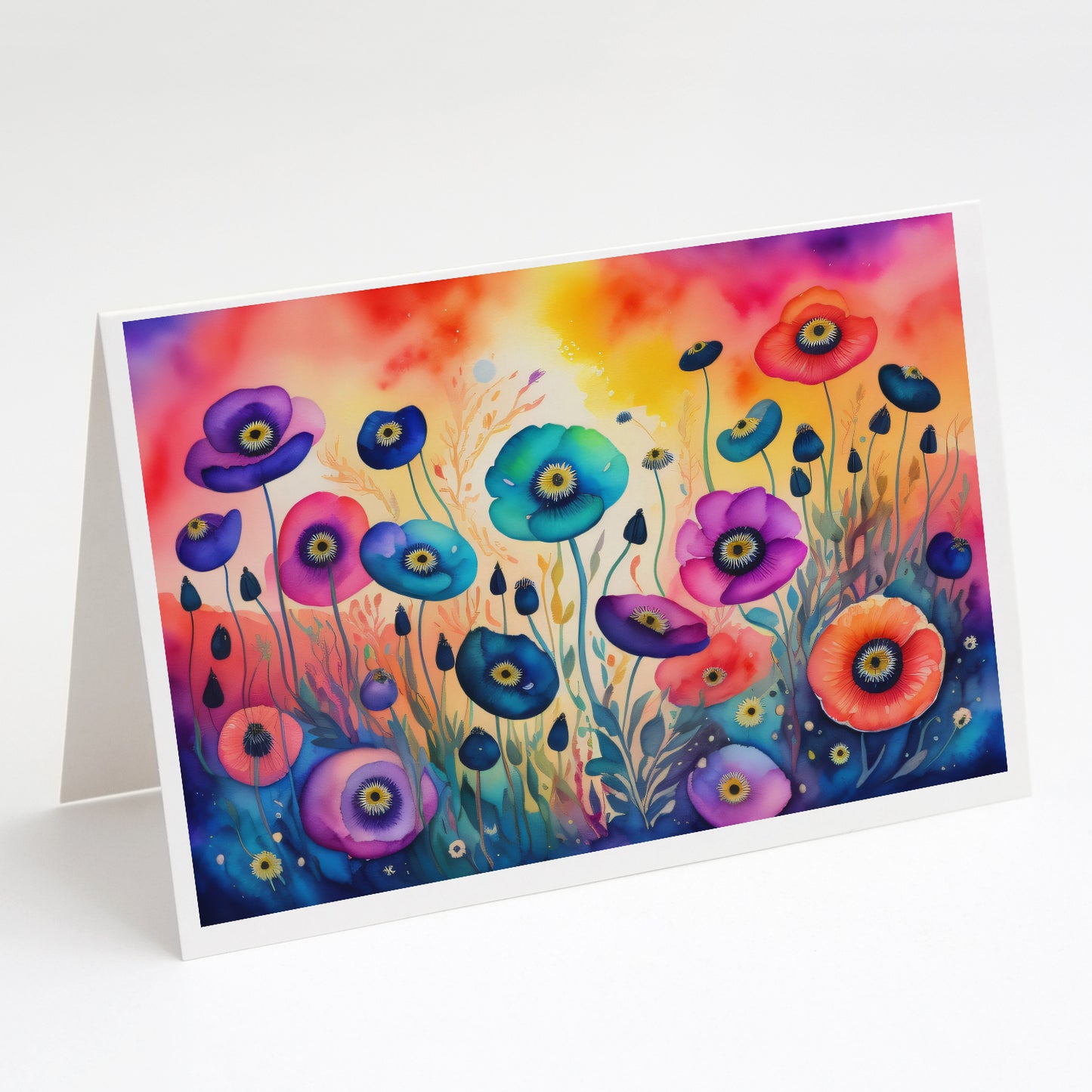 Buy this Anemones in Color Greeting Cards Pack of 8