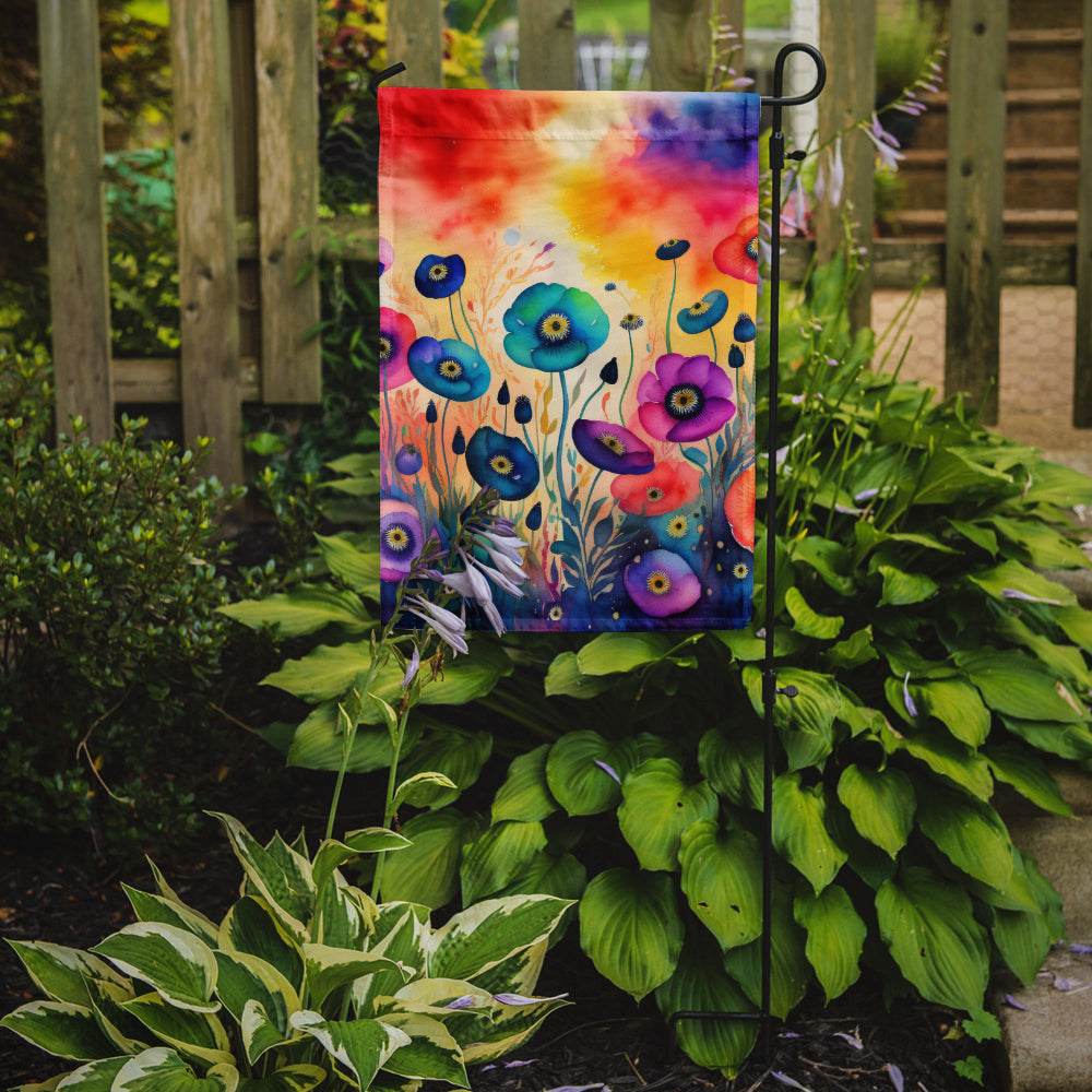 Anemones in Color Garden Flag