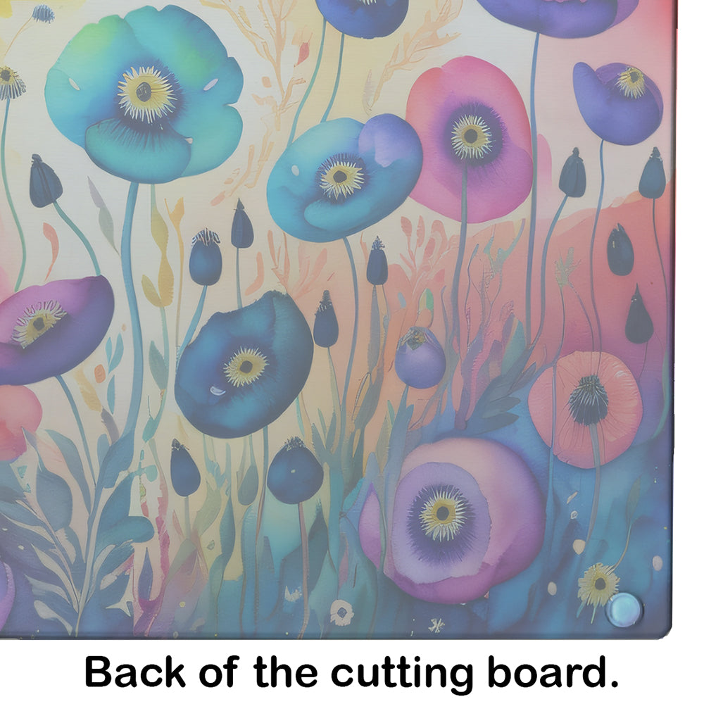 Anemones in Color Glass Cutting Board