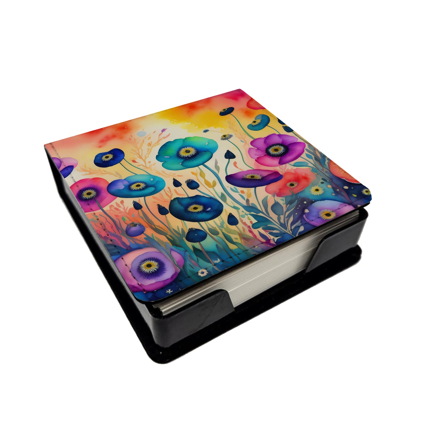 Buy this Anemones in Color PU Leather Note Paper Holder