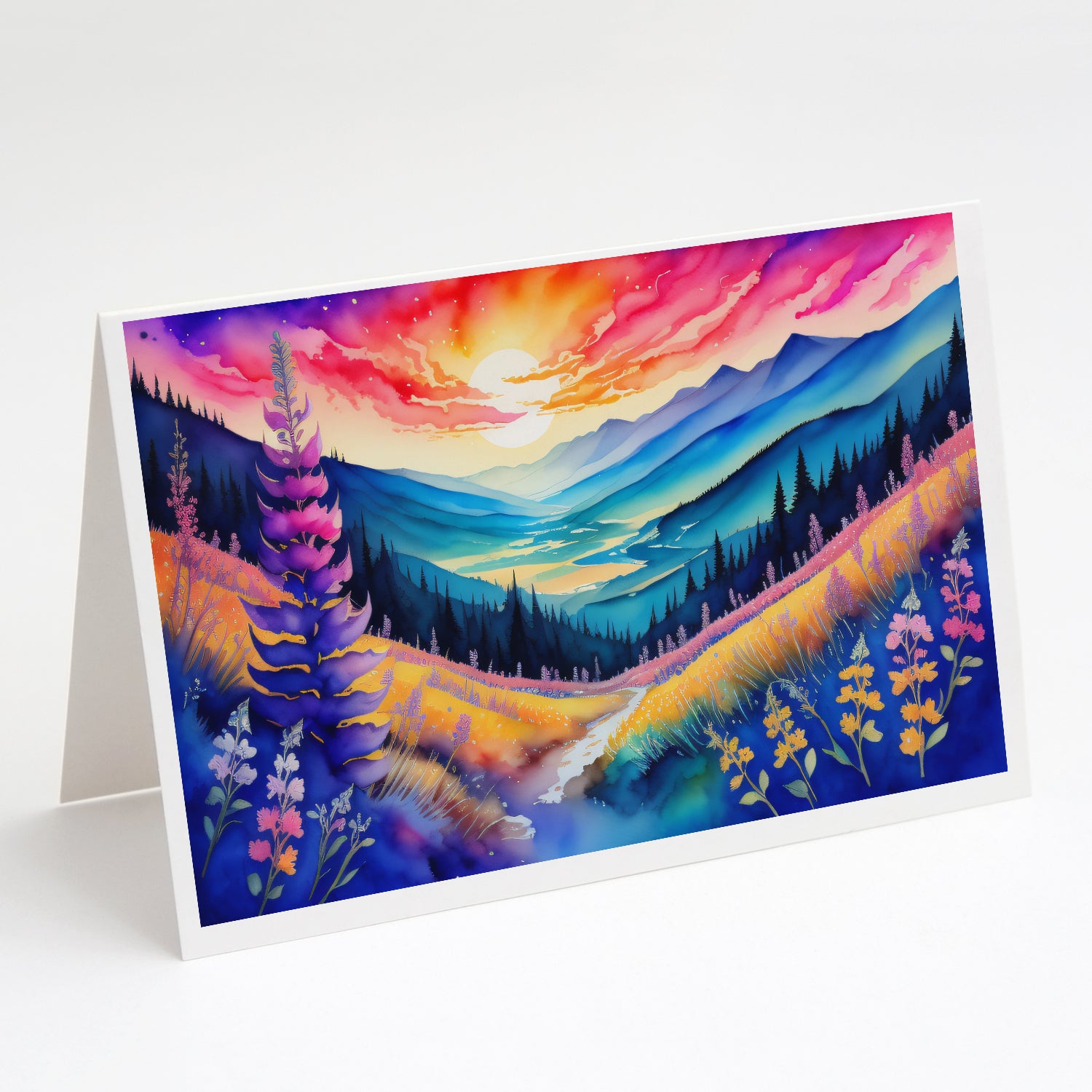 Buy this Annual Larkspur in Color Greeting Cards Pack of 8
